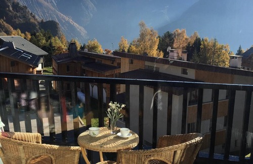 Les Deux Alpes Appartement | Studio chic, Les 2 Alpes, vue panoramique glacier, au pied des pistes, nouveau téléski rapide 200 m