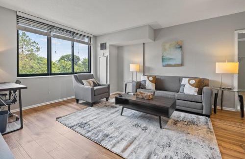 White Plains Appartement | Modern Apt with Kitchen and Gym