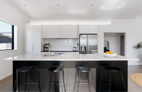Papamoa Beach Maison | Modern Beachside Oasis with Private Heated Pool - Pet Friendly!
