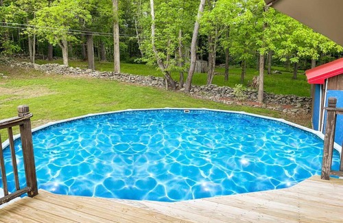 Kerhonkson Maison | Modern Catskills Oasis w Pool and Bar Hall
