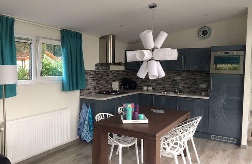 Dordtse Biesbosch Chalet De Ski | Chalet moderne avec lave-vaisselle près du Biesbosch