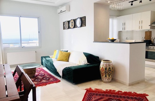 Sousse - Monastir Appartement | Modern & fully equipped apartment with sea view 8 min away from hotel Mövenpick