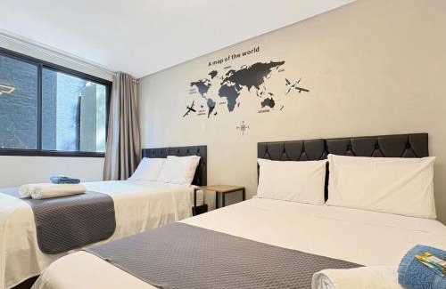 Bela Vista Appartement | Modern Kitchen Balcony Studio Air conditioning
