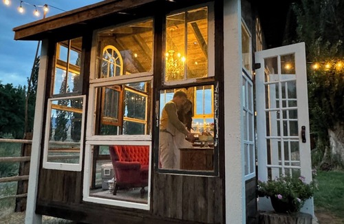 Humboldt County Cabine | Modern Log Cabin on a historic cattle ranch in Northern Nevada.