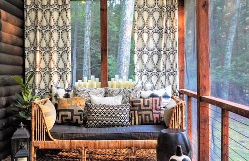 Stone Ridge Maison | Modern log cabin sited on six acres of land, private and secluded, serene.