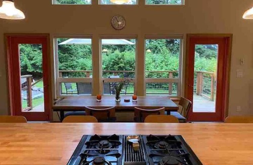 Lummi Island Maison | Modern, open & bright, with westside beach access!