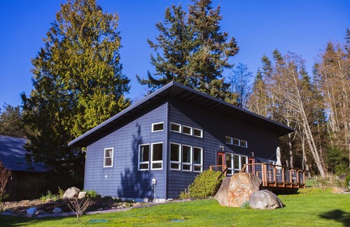 Lummi Island Maison | Modern, open & bright, with westside beach access!