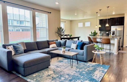 Parker Maison | Modern Parker Tudor Home w/ 4 Bed, 3.5 Bath, Office, Fenced Yard & 2 Car Garage
