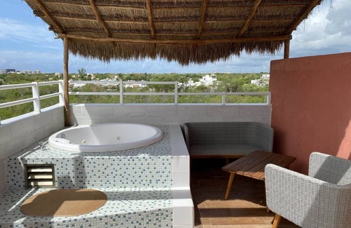 Villa Juarez Copropriété | Penthouse moderne, 3 chambres sur le toit privé avec jacuzzi, vue sur l'océan