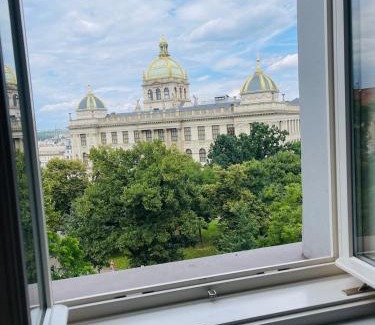 Nove Mesto Appartement | Modern Prague 1 Retreat with Stunning Museum Views