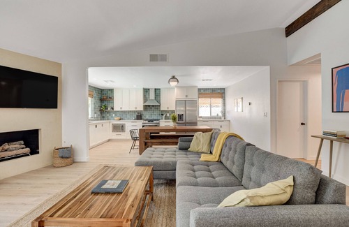 Paradise Villa | Modern & Serene Spanish Style Home w/ Beautiful Pool, AC, and Amenities