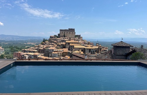 Soriano nel Cimino Appartement | Modern Studio | 17th Century Resort | Sleeps 2
