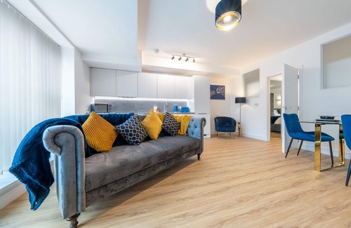 Potters Bar Appartement | Large-Appartement-Salle de bain privée séparée