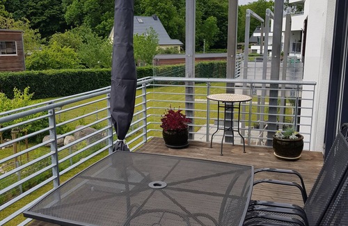 Altefaehr Appartement | Modern top floor apartment with a view of the sea and Stralsund