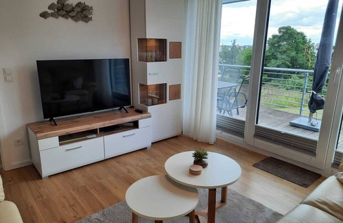 Altefaehr Appartement | Modern top floor apartment with a view of the sea and Stralsund