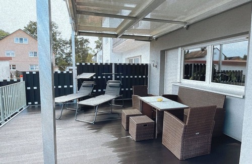 Allersberg Appartement | Moderne Ferienwohnung mit Großer Terrasse im Fränkischen Seenland