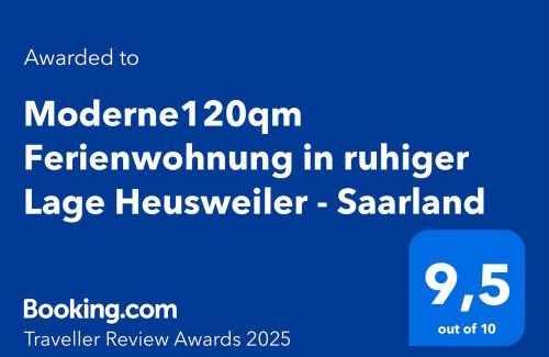 Heusweiler Appartement | Moderne120qm Ferienwohnung in ruhiger Lage Heusweiler - Saarland