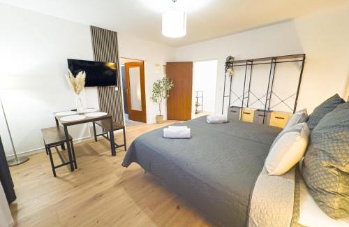 Ellenerbrok-Schevemoor Appartement | Modernes Apartment mit Balkon & Parkplatz, WiFi