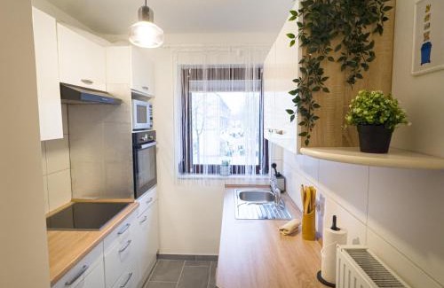 Ellenerbrok-Schevemoor Appartement | Modernes Apartment mit Balkon & Parkplatz, WiFi