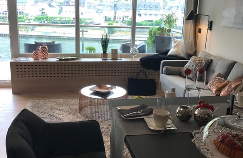 Cochem Appartement | Moselapart 2 - penthouse exclusif avec balcon et vue sur la Moselle