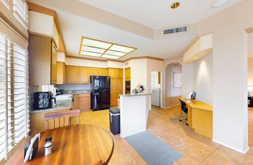 Rancho Vistoso Maison | Mountain-view home with on-site pool/hot tub, private yard, patio