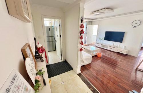 Qingdao Appartement | Muju Qingdao Twin Family Room Near Metro Line 3 Near May Fourth Square MixC