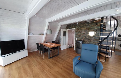 Carolinensiel Maison | Murmel 3 - Strandkorb, Wallbox, WLan, Kamin