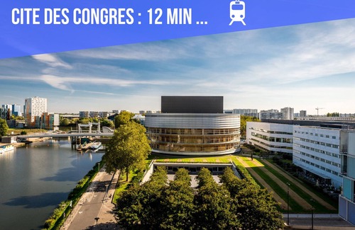 Nantes Sud Appartement | Nant'Sud Loire -NANTES -57m² neuf-2 chambres+canapé -10mn Aéroport & 12mn centre