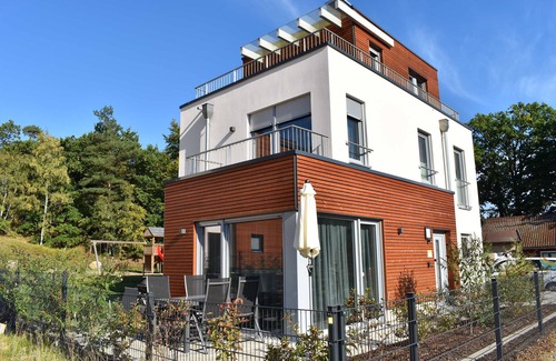 Krakow am See Maison | Naturpark-Ferienhaus-See-Fasssauna-Kamin-5 étoiles-110m² - maison de vacances Egret