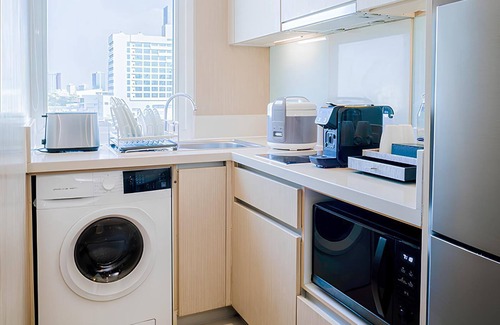 Huai Khwang Copropriété | Near BKK Hospital/2Br/Monthly
