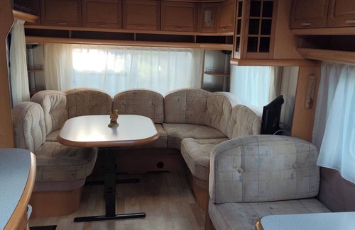 Schwarzbach Appartement | Nele caravan at Waldcamping-Lausitzer-Seenland