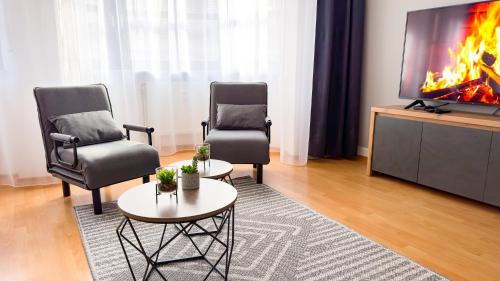 Innenstadt - Sankt Ulrich-Dom Appartement | NEU - Zentrum, 3 Zi, free Tiefgarage, smart TV, WLAN