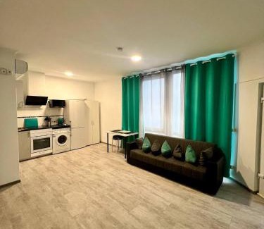 Freiberg am Neckar Appartement | Neuwertiges Apartment mit schnellem WLAN, Netflix, Glasfaser, Kostenlose Privatparkplatz auch für Transporter geeignet R25