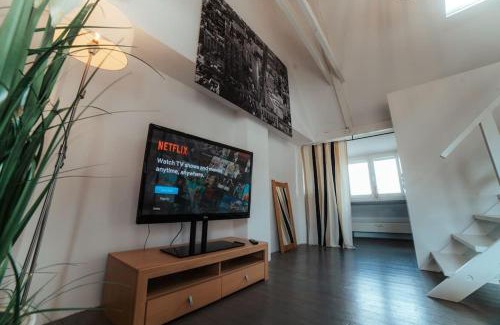 Kornwestheim Appartement | NEW人Vintage Loft Prime Maisonette人8min zum S-Hbf