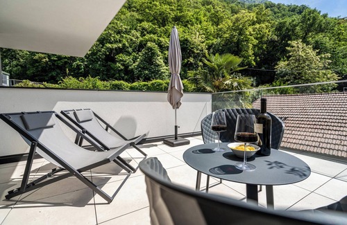 Gargazzone Appartement | Nouvel hébergement "Videre Lodge Doppelzimmer" avec vue sur les montagnes, Wi-Fi et terrasse