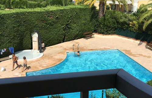 Plaine de la Brague Appartement | Appartement neuf climatisé T2 , classé 4*** VUE MER avec PISCINE garage privé