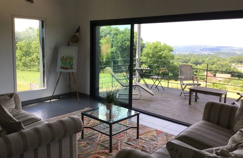 Lunan Maison | Nouveau : Maison écologique dominant la Vallée de Figeac