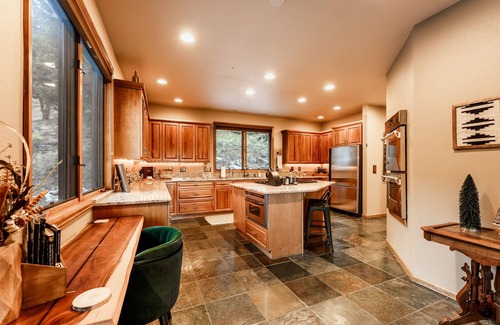 Hangen Ranch And M and B Maison | NEW! Evergreen Mountain Basecamp- home with hot tub on 10 private acres!