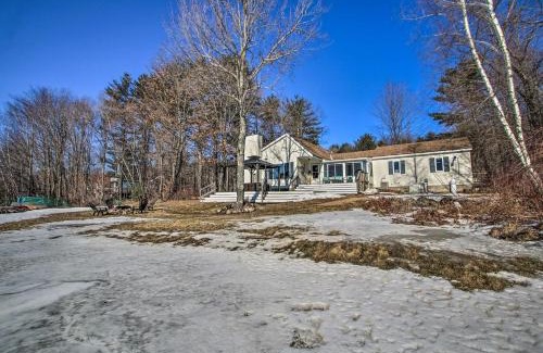 Barnstead Maison | New Hampshire Home with Private Beach, Dock and Rafts!