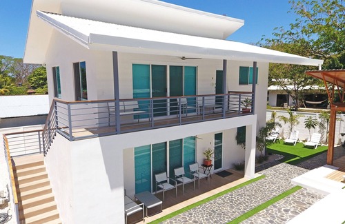 Mal Pais Maison | Élégantes villas Nicoya # 3 (petit déjeuner inclus) en face de la plage de Mal Pais!