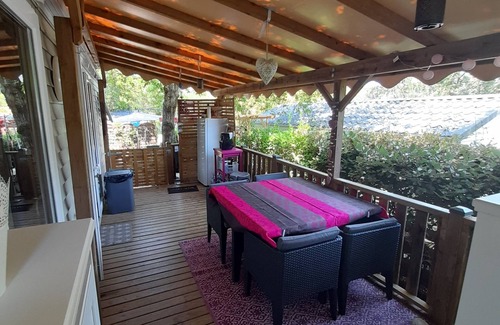 Chassagnes Maison | NOUVEAU Mobilhome tout confort 6 personnes camping 4*