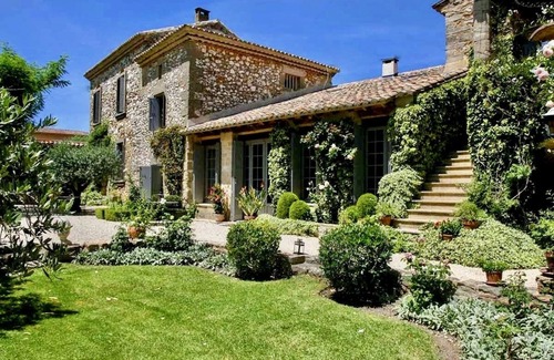 La Bastide-d'Engras Maison | Nouveau en Provence ! Charme, proche Uzès, beaux Jardins et Piscine, Mas du 18ème environ, A/C