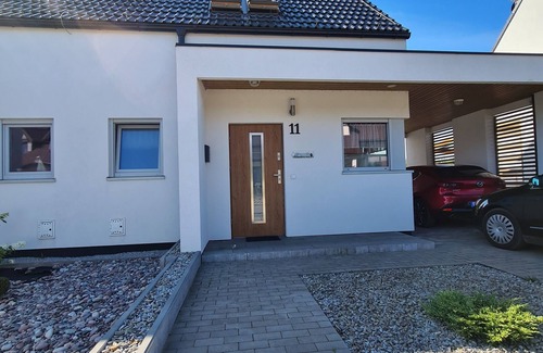 Trzesacz Maison | New vacation home with large garden, fireplace, comfort, family vacation, dog, pool