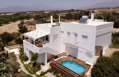 Pitsidia Maison | Nouvelle villa de luxe avec vue sur la mer dans un endroit isolé