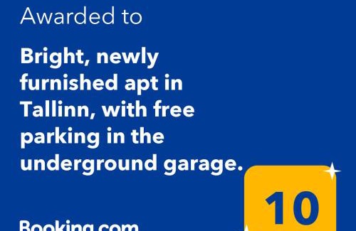 Kadriorg Appartement | Newly furnished apt in Tallinn with free parking in the underground garage