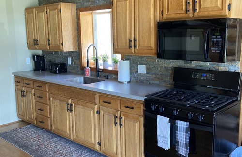 Sextonville Cabine | Newly remodeled log cabin next to beautiful Wisconsin River- Rivers Edge Cabin