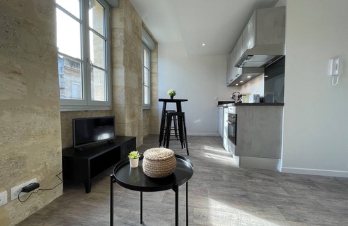 Saint-Michel - Nansouty - Saint-Genes Appartement | Bel appartement lumineux avec climatisation et pierre Bordelaise pour 2p