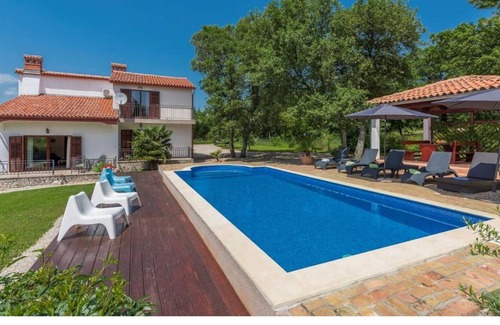 Kapelica Cabine | Belle villa acceptant les animaux avec piscine près de Labin et Rabac
