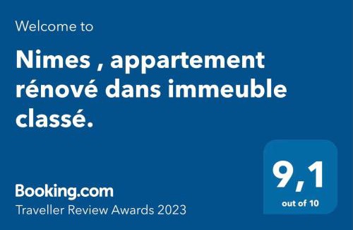 Nimes City Centre Appartement | Nimes , appartement rénové dans immeuble classé.