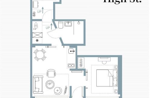 Pewsey Appartement | No48 - Luxe Victorian Shop Conversion in Pewsey
